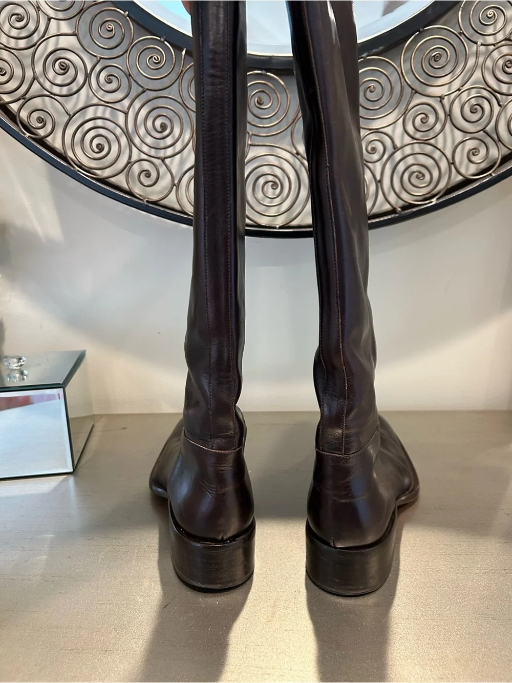 Sartore Brown Leather Sole Boots